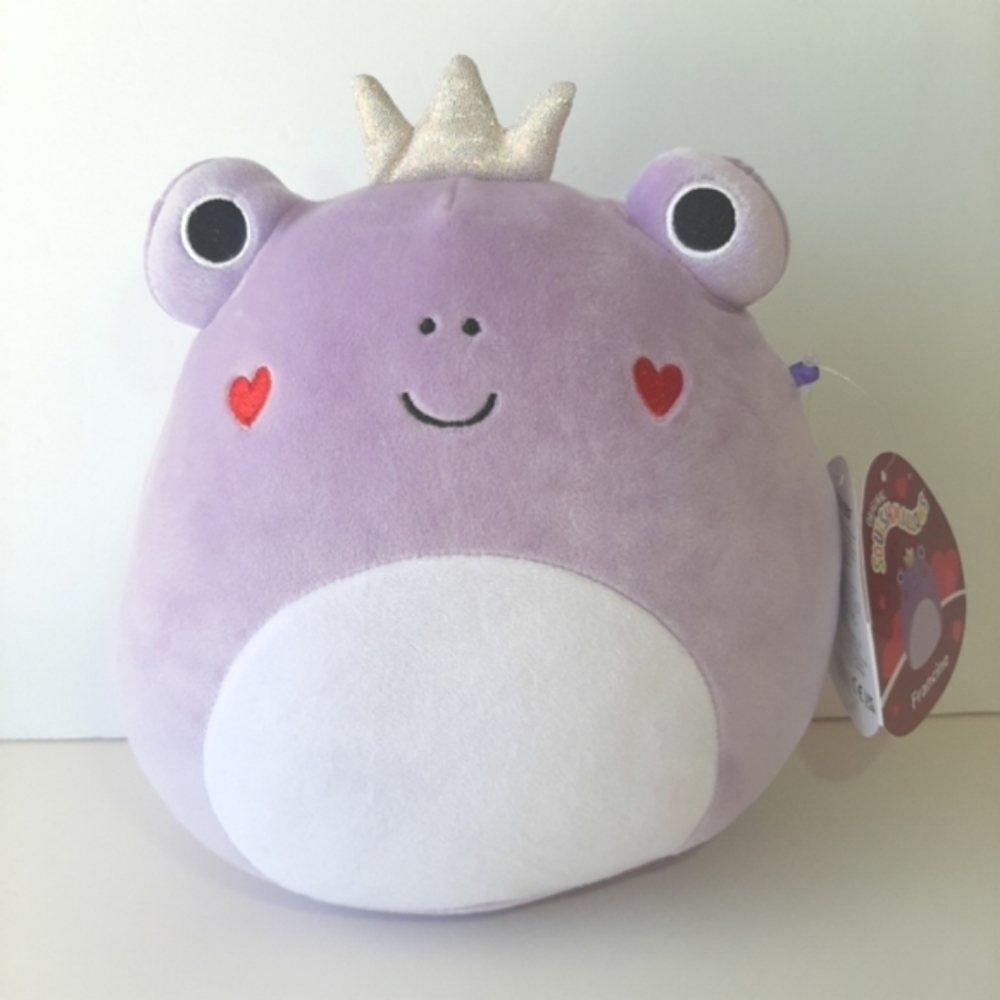 Squishmallows Francine The Frog 8" Purple Plush Stuffed Animal Toy Love BFF